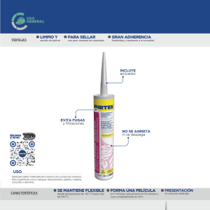 Sellador acrílico color translúcido 280 ml Surtek