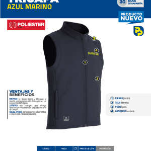 Chaleco tricapa talla XL Surtek