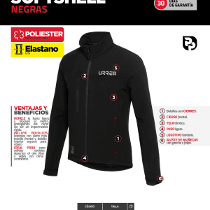 Chamarra softshell talla XL Urrea