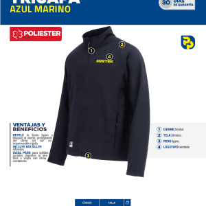 Chamarra tricapa talla XL Surtek