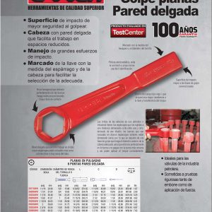 Llave de golpe con pared delgada en pulgadas, 6 puntas, 2-9/16" Urrea
