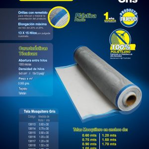 Tela para mosquitero de plástico verde 0.60 x 30 m Surtek