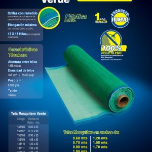 Tela para mosquitero de plástico gris 1.20 x 30 m Surtek