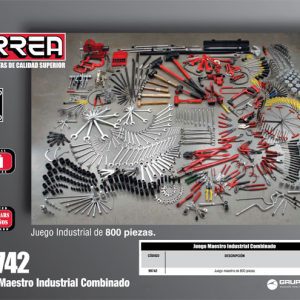 Juego maestro industrial combinado 785 piezas, sin gabinete Urrea