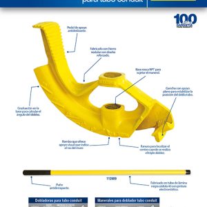 Dobladora para tubo conduit de 3/4" Surtek