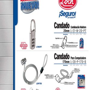 Candado de combinación programable para maleta 25 mm, color rojo Lock