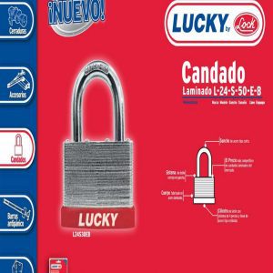 Candado laminado corto 50 mm, llave estándar Prolok