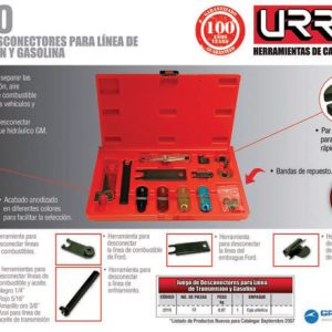 Juego desconectores para líneas de combustible, 12 piezas Urrea