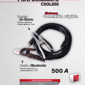 Juego de cables para soldadora 500 A, 6 m Urrea