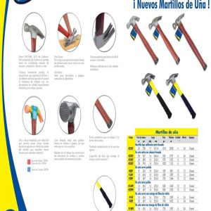Martillo de uña recta con cabeza fresada con mango de madera de 16", 24 oz Surtek