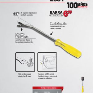 Removedor de grapas de tapiceria 6" Urrea