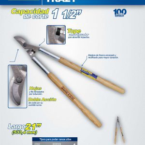 Tijeras para ramas altas 21" de madera Surtek