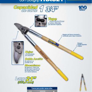 Tijeras para ramas altas 21" con grip Surtek