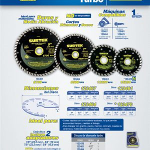 Disco de diamante turbo 4" Surtek