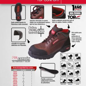 Botas de seguridad dieléctricas top comfort con casquillo de poliamida #26.5 cm Urrea