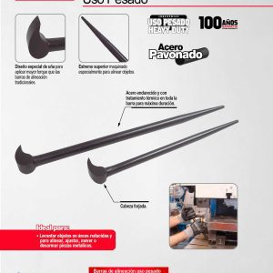 Barra de alineación con punta curva forjada 16" Urrea