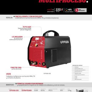 Soldadora cortadora de plasma 220 V, 160 A Urrea