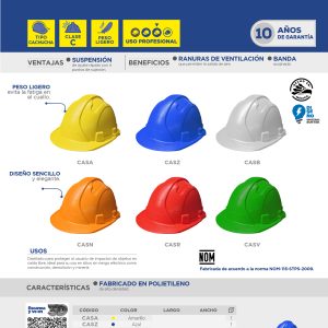 Casco de seguridad con ajuste de intervalos de 4 puntos, color verde Surtek
