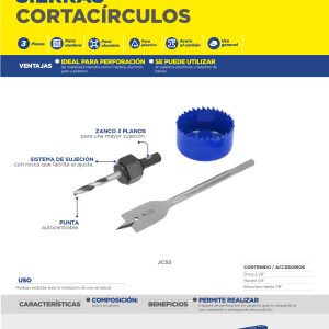 Juego de sierras cortaciruclos, 3 piezas Foy