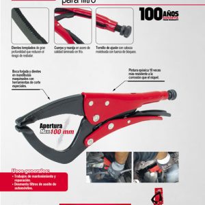 Pinza de presión de 11-13/16" para tubo Urrea