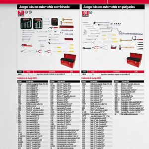 Juego combinado automotriz para mantenimiento 71 piezas, con caja D6 Urrea