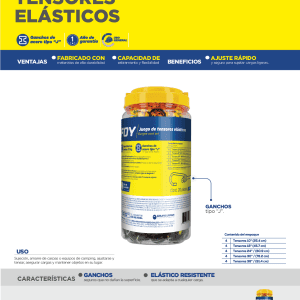 Juego tensores elast 20pz Foy