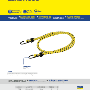 Tensores elast 48" 2pz Foy