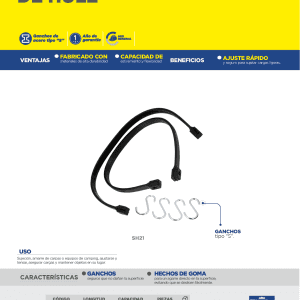 Sujetador hule 21" 2pz Foy