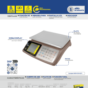 Báscula electrónica 40 Kg Surtek