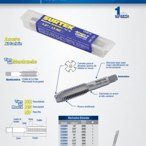 Machuelo de acero al carbón 1/2"-13NC Surtek
