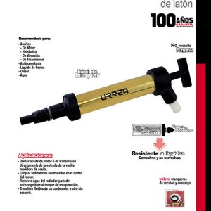 Bomba de transferencia, capacidad 100 ml Urrea