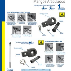 Juego de refacción para mango articulado F5968 Surtek