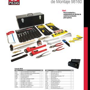 Juego básico industrial para instrumentista de montaje en pulgadas, 68 piezas caja D7C20 Urrea