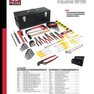 Juego básico industrial para eléctrico en pulgadas 65 piezas, con caja D7C20 Urrea