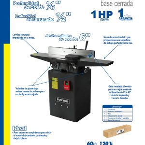 Canteadora 6" 750 W 120 V, 5200 RPM con guía montada con ajuste de inclinación hasta 45° Surtek