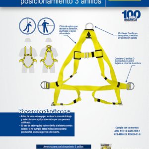 Arnés de seguridad de posicionamiento, talla 36-40 Surtek