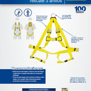 Arnés de seguridad de rescate, talla 40-44 Surtek