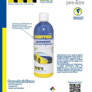Shampoo para auto 1 Lt Surtek