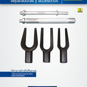 Juego de horquillas, separadores y accesorios, 5 piezas Surtek