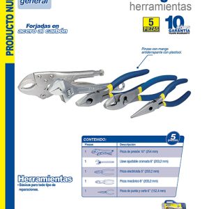 Juego combinado de herramienta para mecánico, 5 piezas Foy