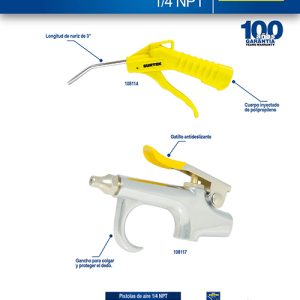 Pistola sopleteadora de aire 1/4 NPT Surtek