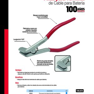 Pinzas para terminal cable de batería 7-3/8" Urrea