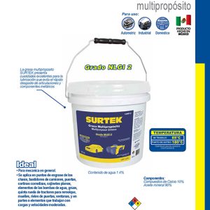 Grasa multipropósito 3.5 kg Surtek