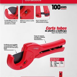 Tijeras para tubos plásticos de 0 a 1-3/8" Urrea