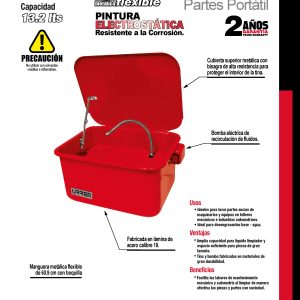 Tina limpia partes 13.2 Lt Urrea