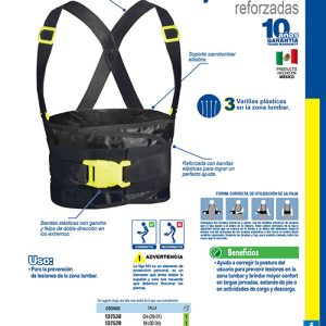 Faja elástica reforzada con hebilla de alta visibilidad CH Surtek