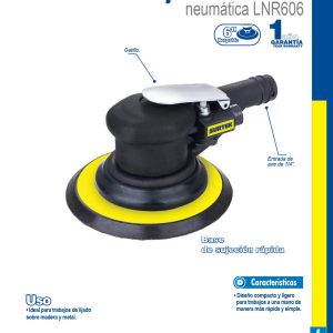 Lijadora neumática rotativa 6" 10,000RPM, eje de 3/16" Surtek