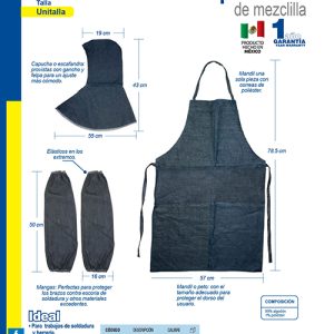 Mangas de mezclilla para soldar, 52 cm Surtek