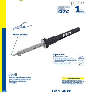 Cautín tipo lápiz 30 W, 120 V Foy