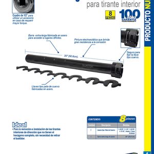 Juego de herramienta para tirante interior, 8 piezas Surtek